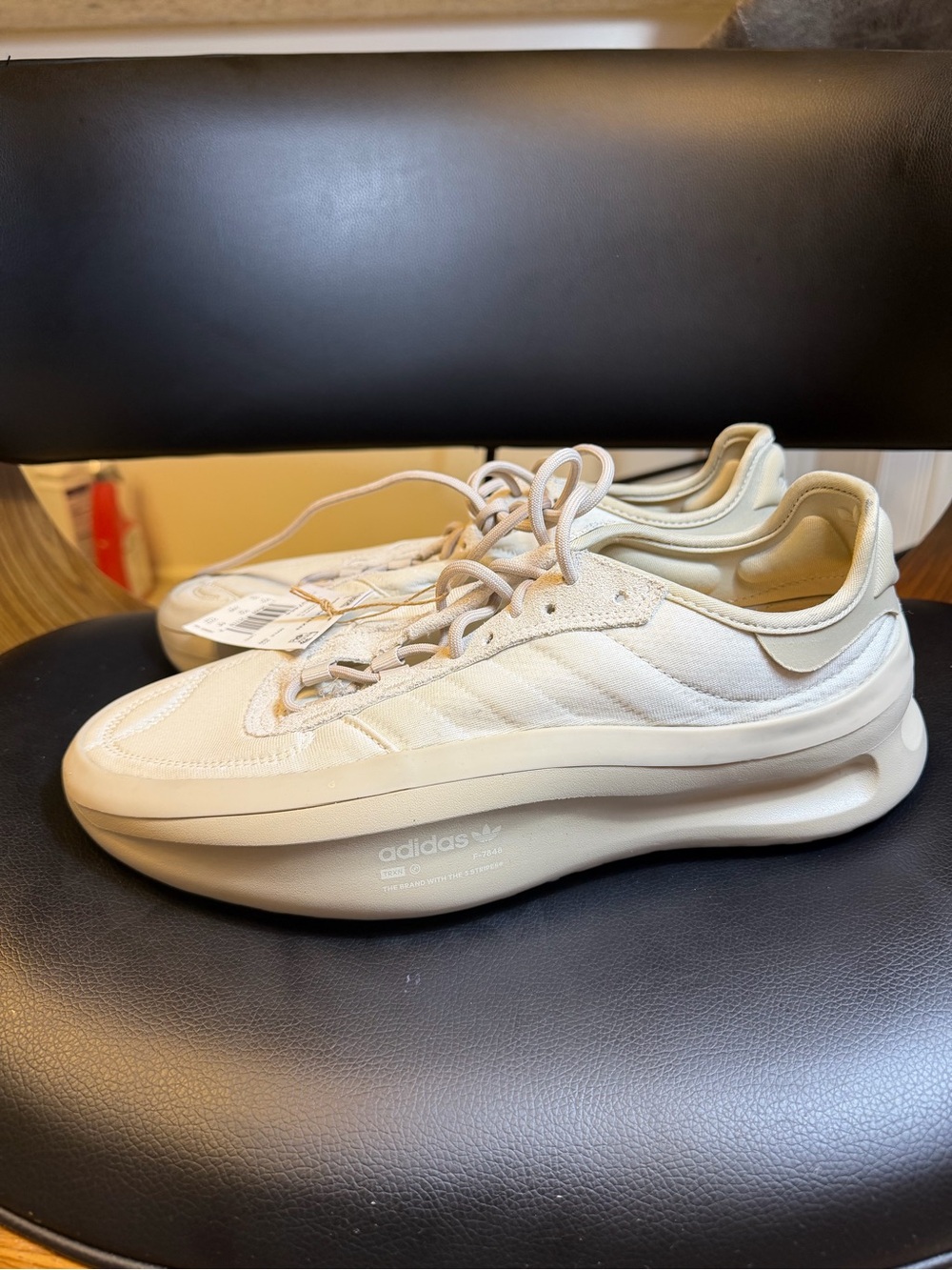 adidas adiFOM TRXN in the Aluminium/Wonder Beige/Crew Yellow Size 10